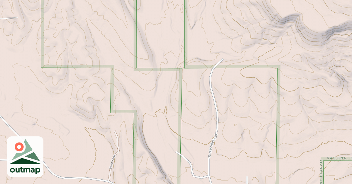 Map of USFS National Forest System Roads {1D68DDB6-C1CA-4C5A-9B40-7FA4AA4DC82C}