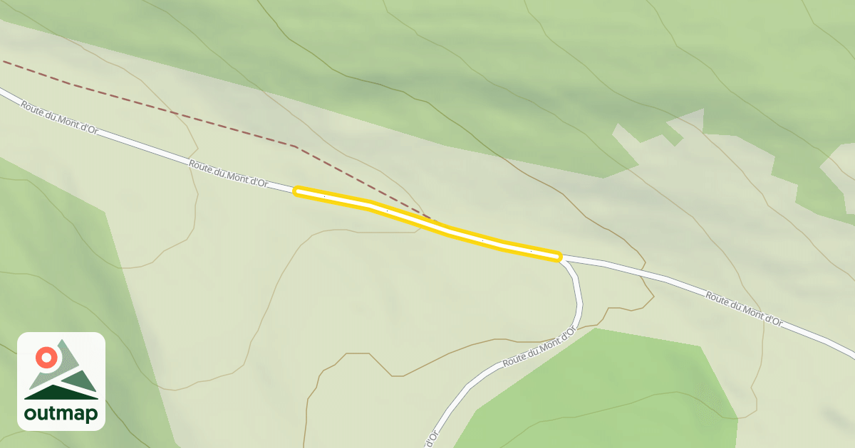 Map of Route du Mont d'Or