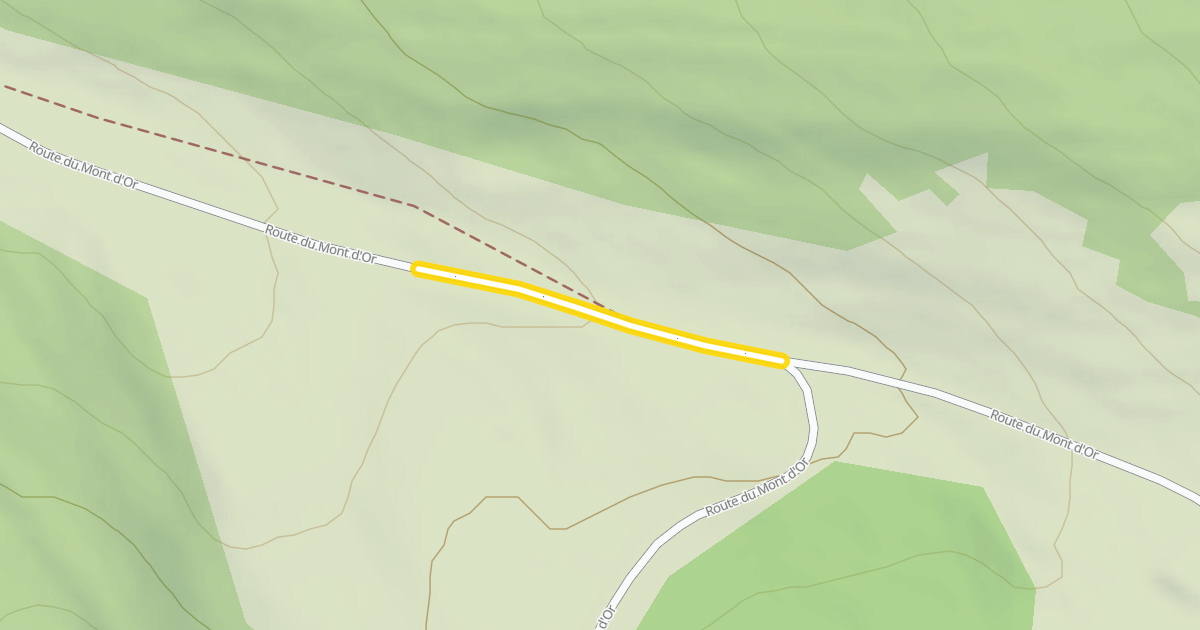 Map preview of Route du Mont d'Or