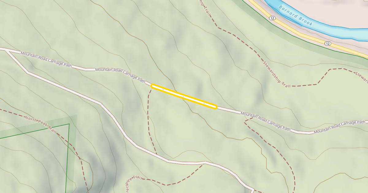 Map preview of Mountain Road Carriage Path