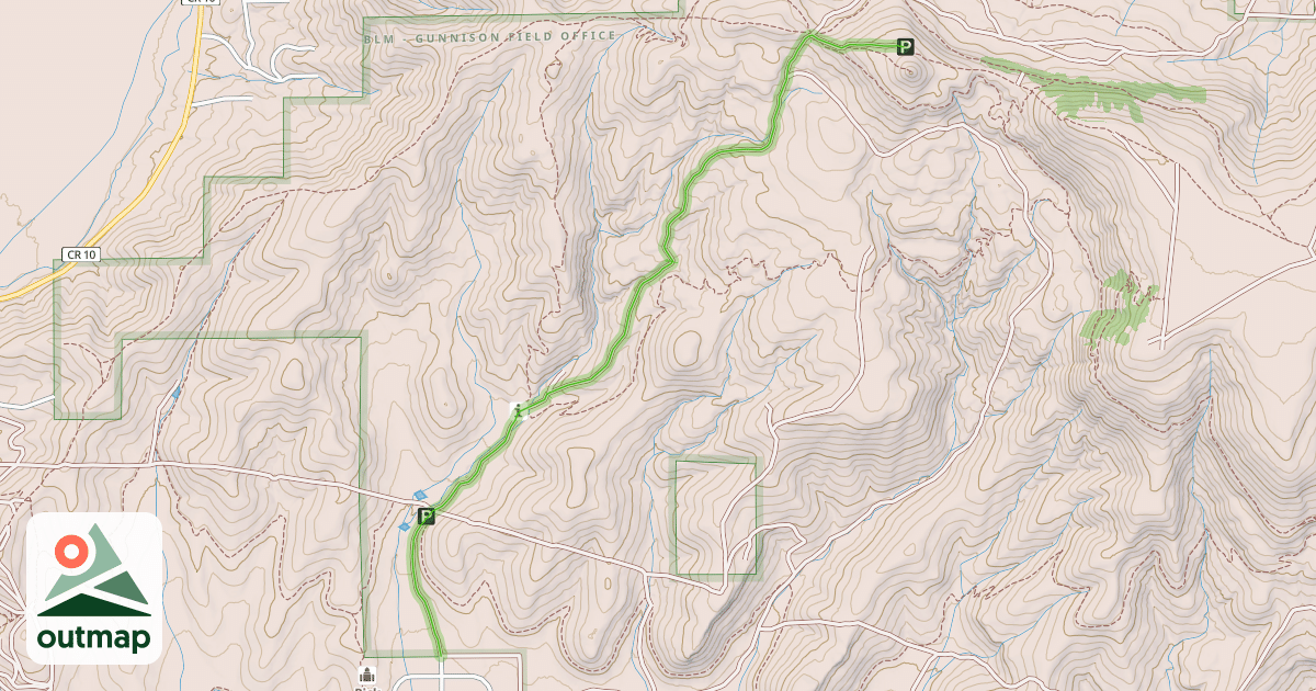 Map of Signal Peak Road