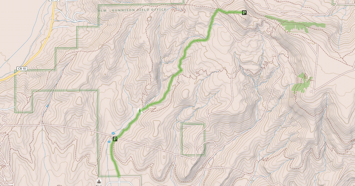 Map preview of Signal Peak Road