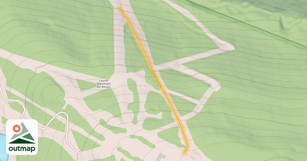 Map of Liftline Run