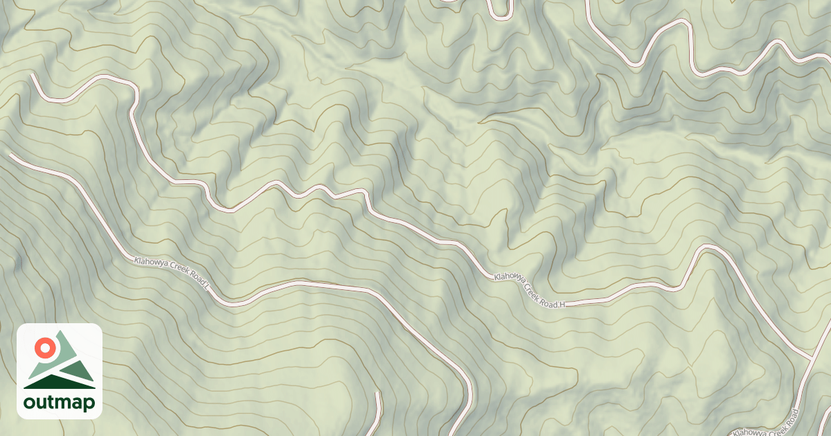 Map of KLAHOWYA CREEK H