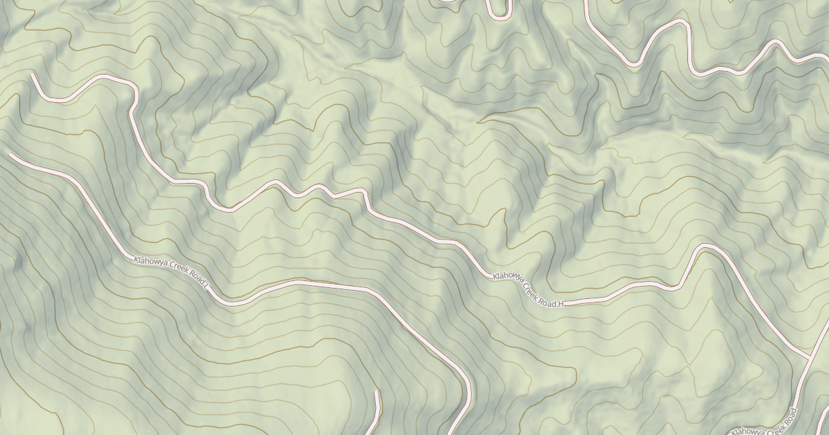 Map preview of KLAHOWYA CREEK H