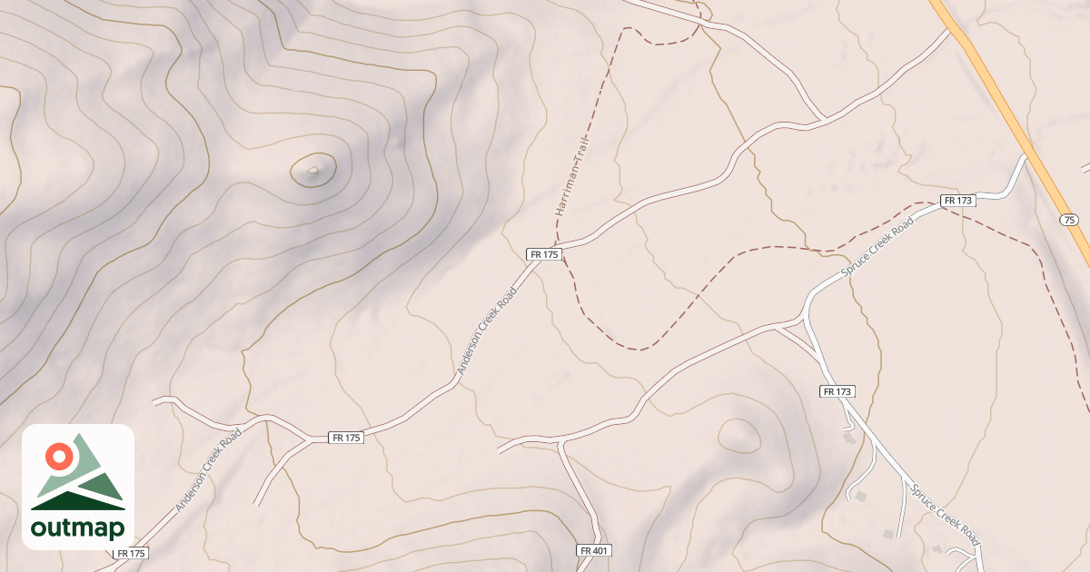 Map of ANDERSON CR