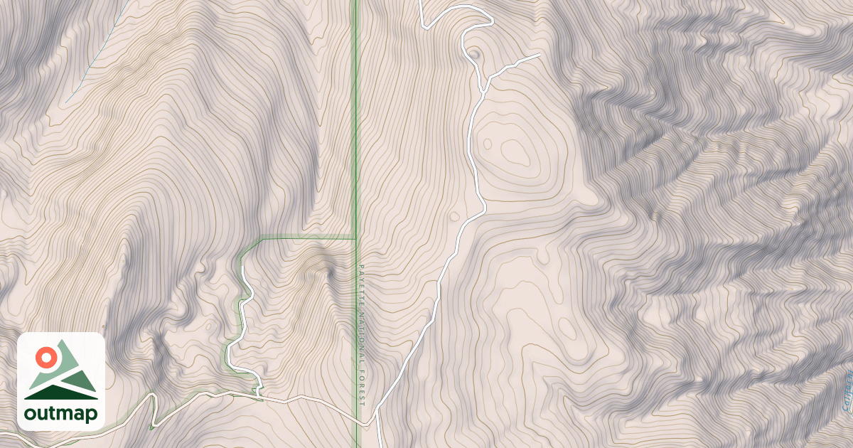 Map of CANADA SADDLE