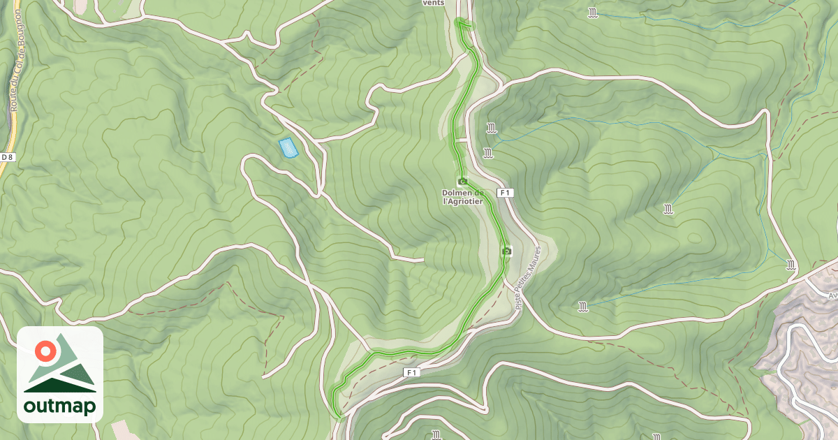 Map of Piste Les Terraces F37