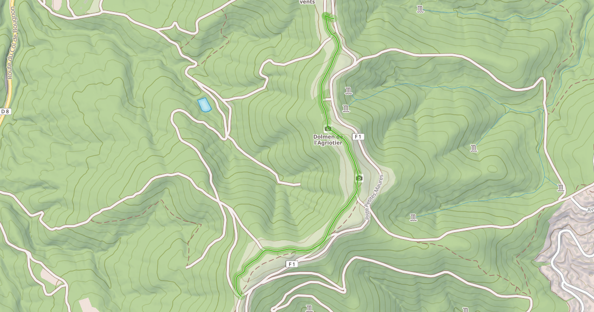 Map preview of Piste Les Terraces F37