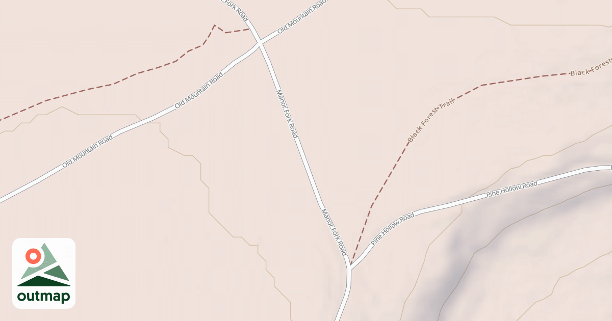 Map of Coudy Pike Snowmobile Trails