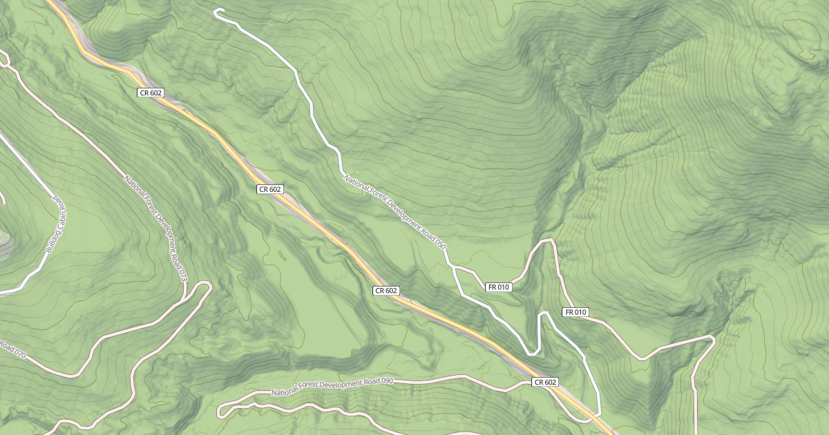 Map preview of NORTH BOULDER RIDGE