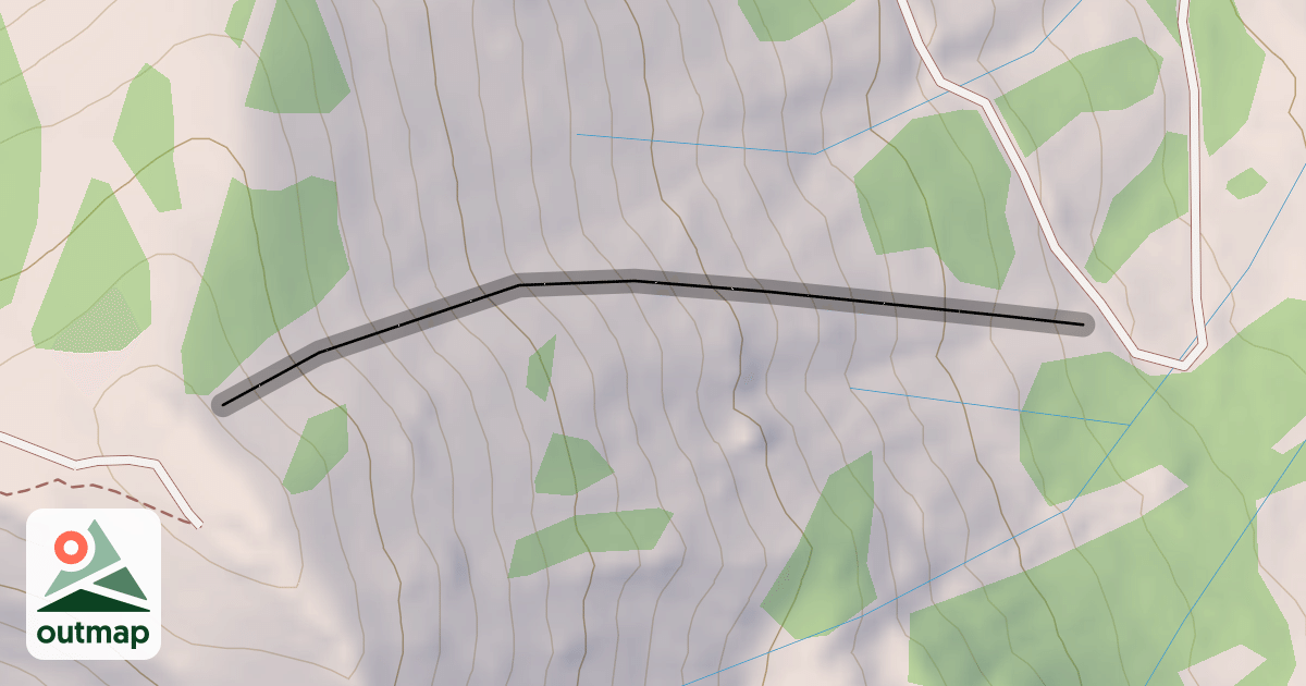 Map of Nancy's Couloir
