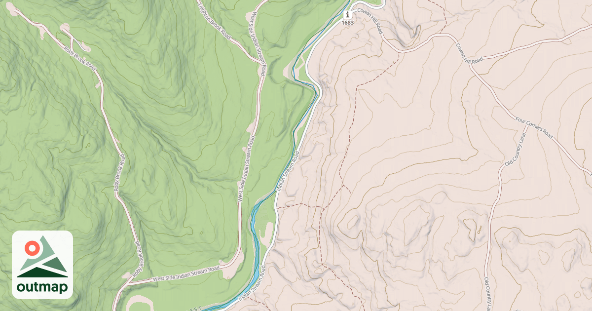 Map of Indian Stream Rd