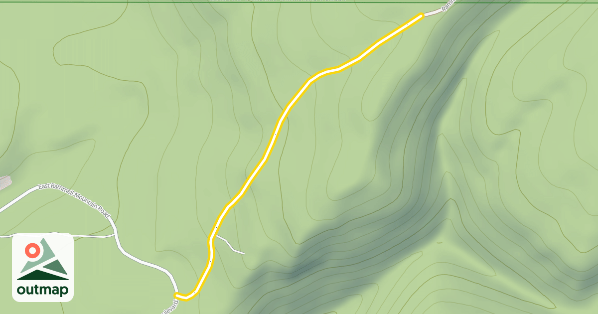 Map of East Rammell Mountain Road