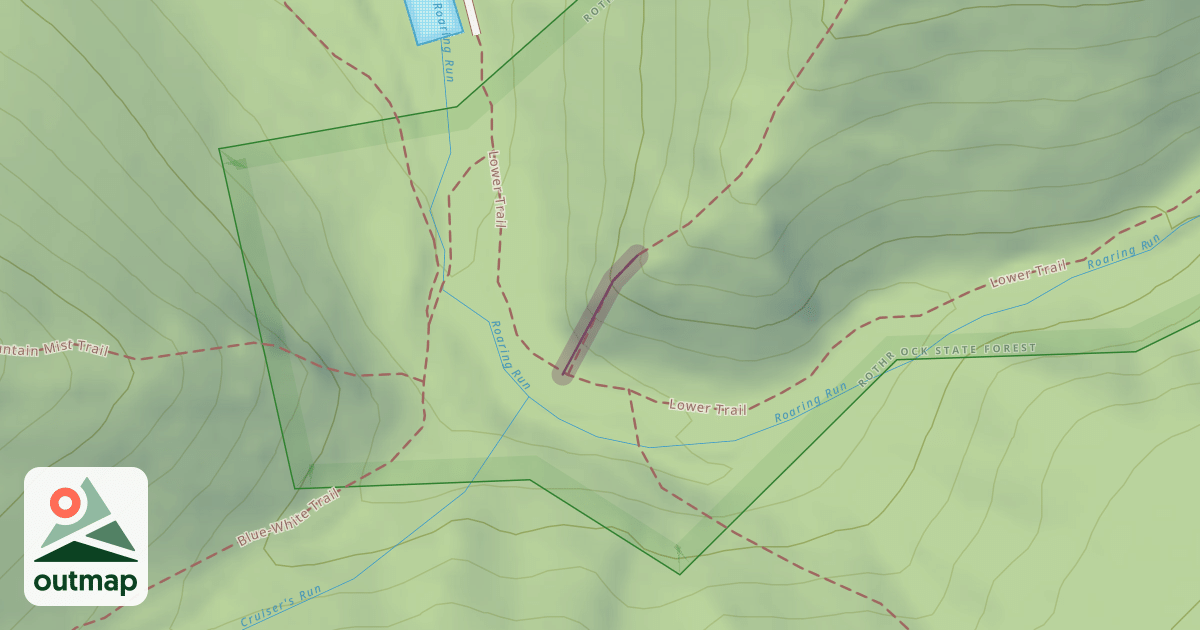 Map of Climbing Route