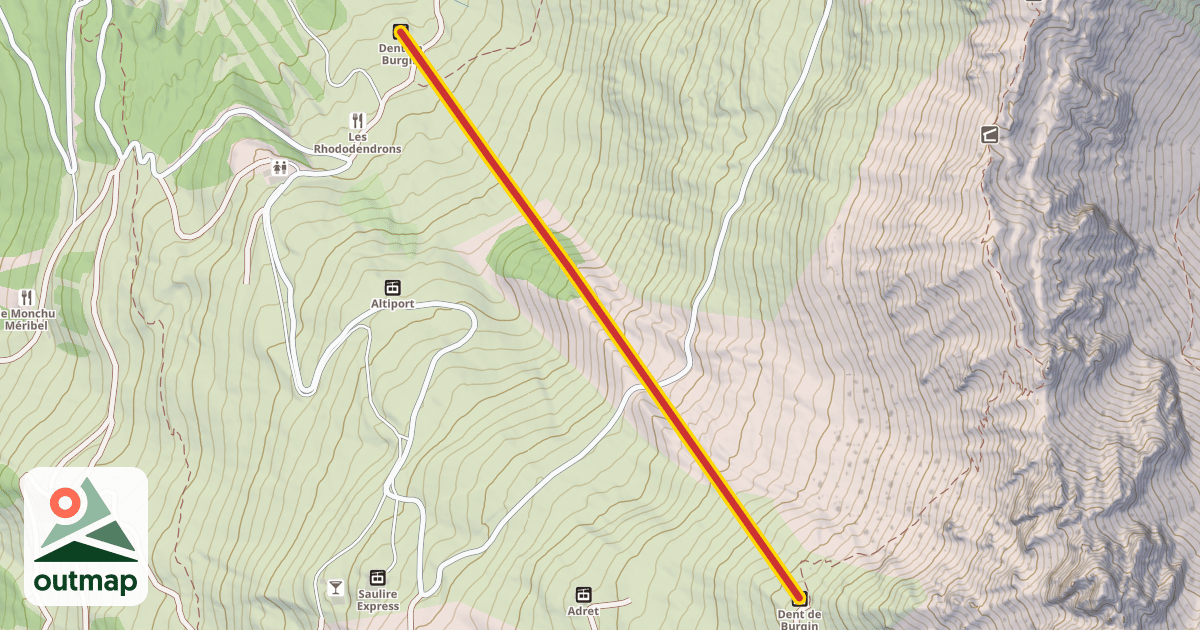 Map of Dent de Burgin