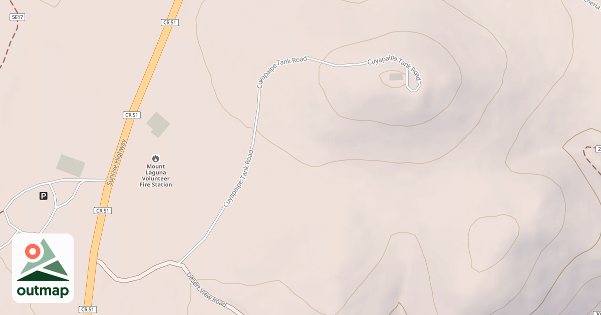 Map of CUYAPAIPE TANK