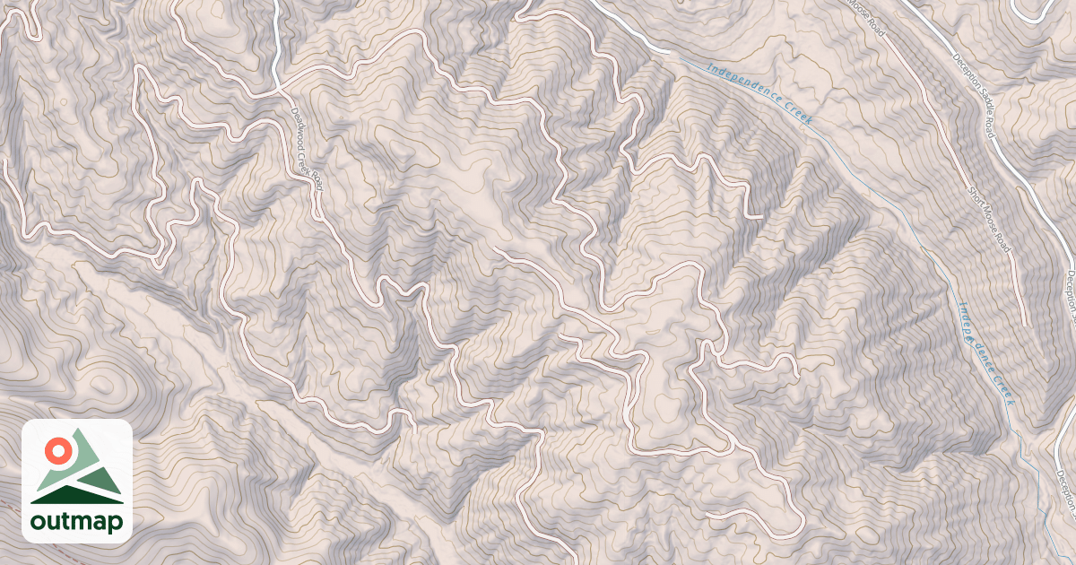Map of DEADWOOD INDEPENDENCE