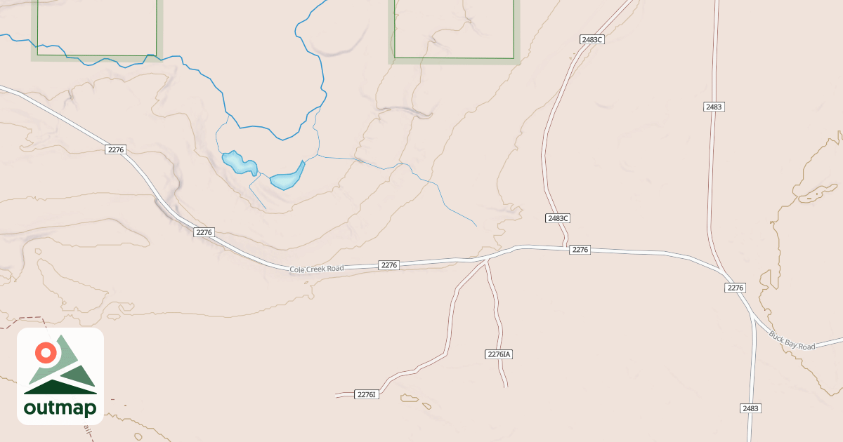 Map of COLE CREEK