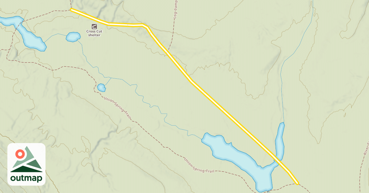 Map of Union Spring Ski Trail