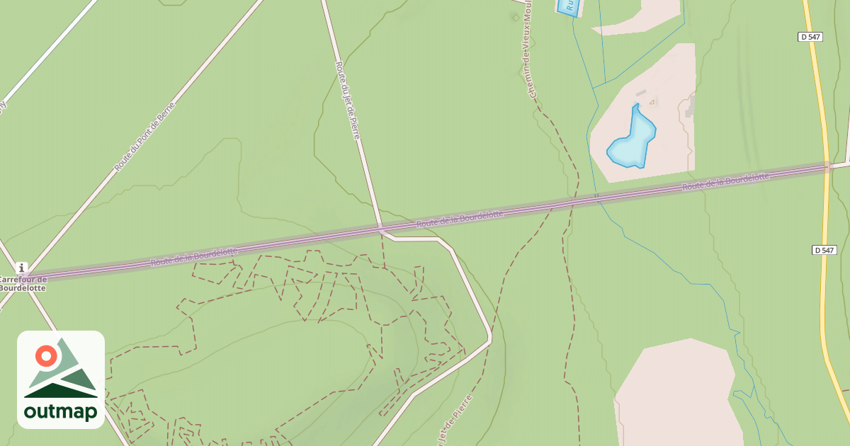 Map of Route de la Bourdelotte