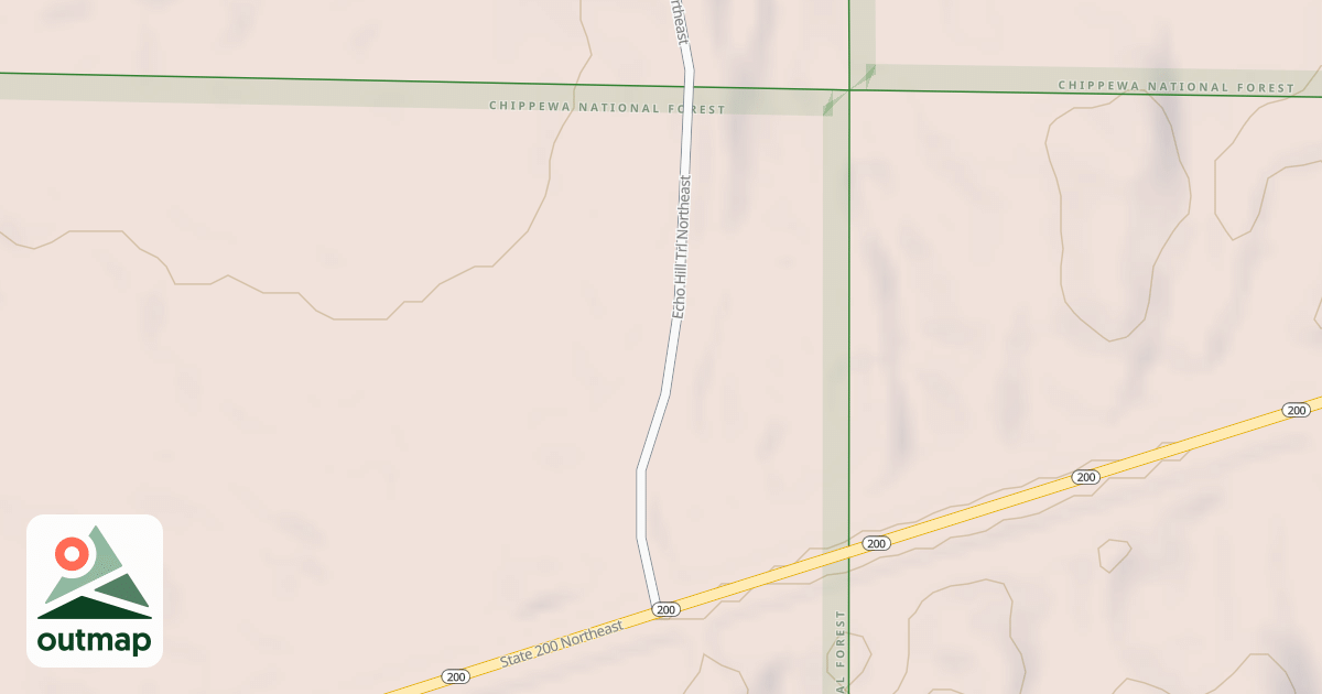 Map of ECHO HILL TRAIL NORTHEAST