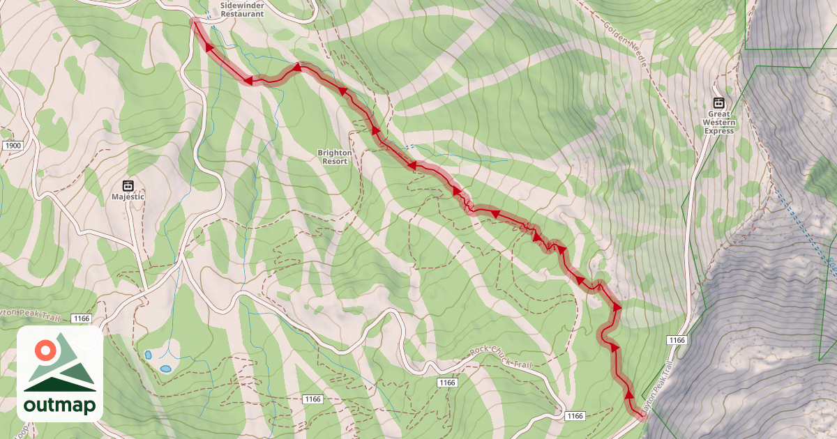 Map of The Slabs Trail