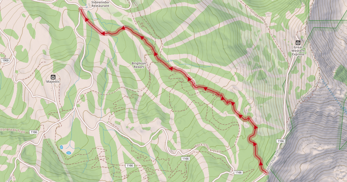 Map preview of The Slabs Trail