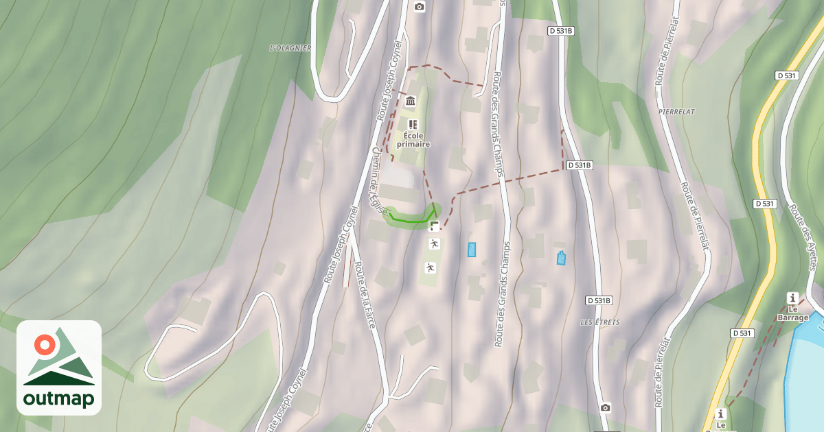 Map of Chemin de l'Église