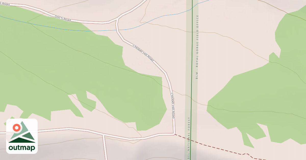Map of CHLOBER HILL