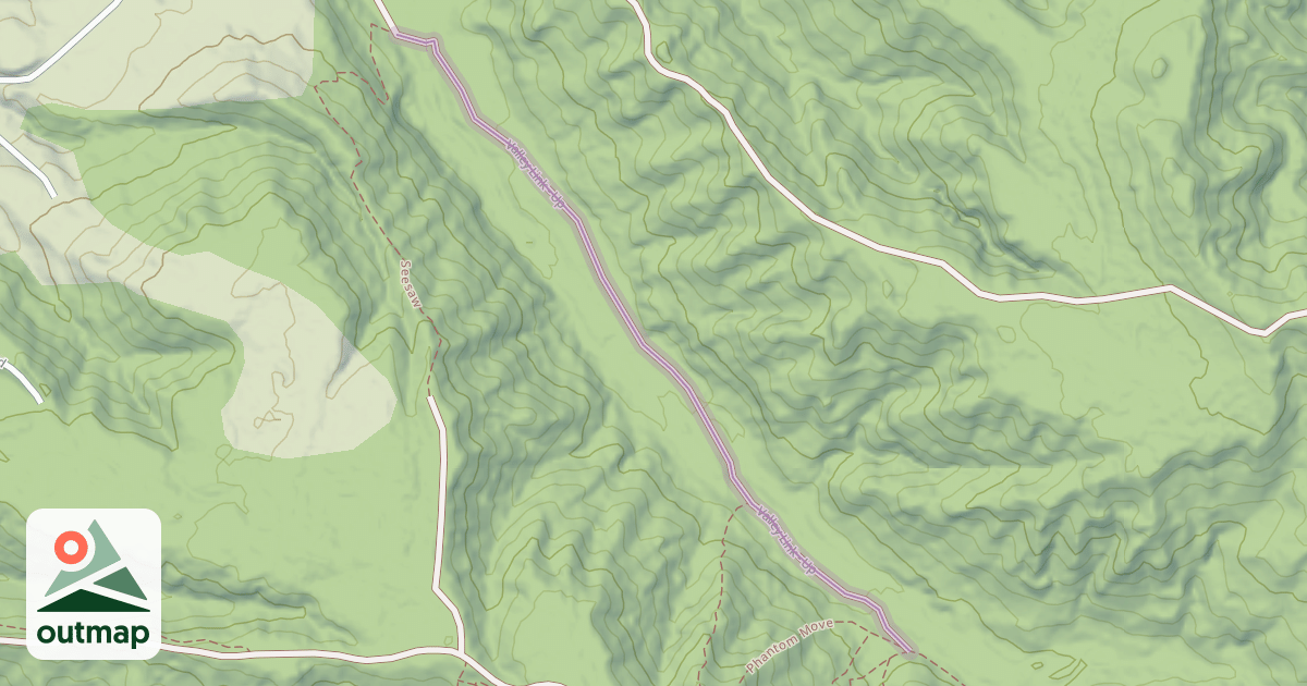Map of Valley Link - Up