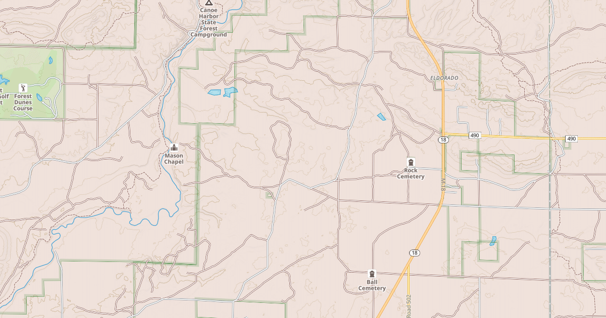 Map preview of RIVER LAKE
