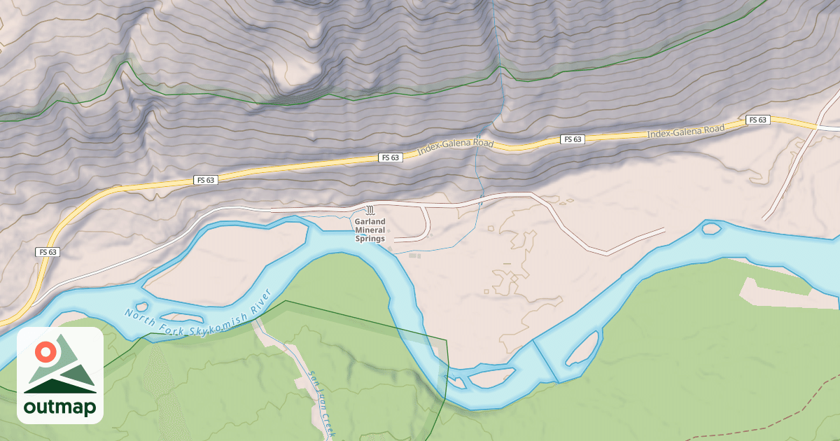 Map of GARLAND HOT SPRINGS