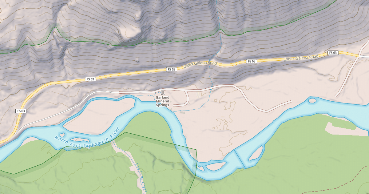 Map preview of GARLAND HOT SPRINGS