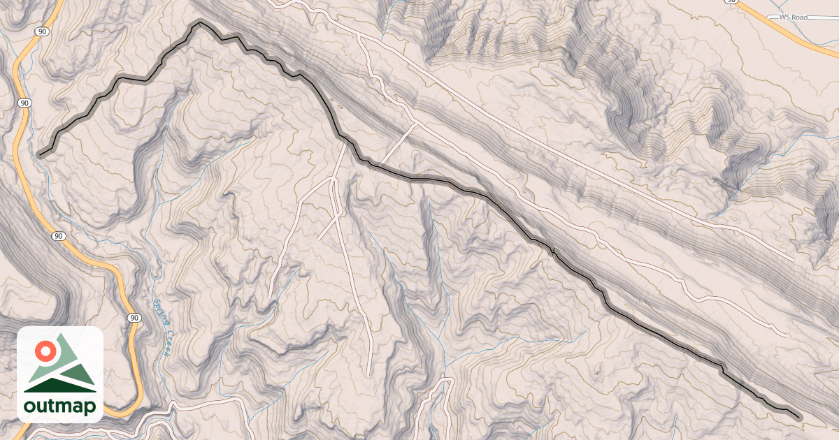 Map of Nyswonger Mesa Trail