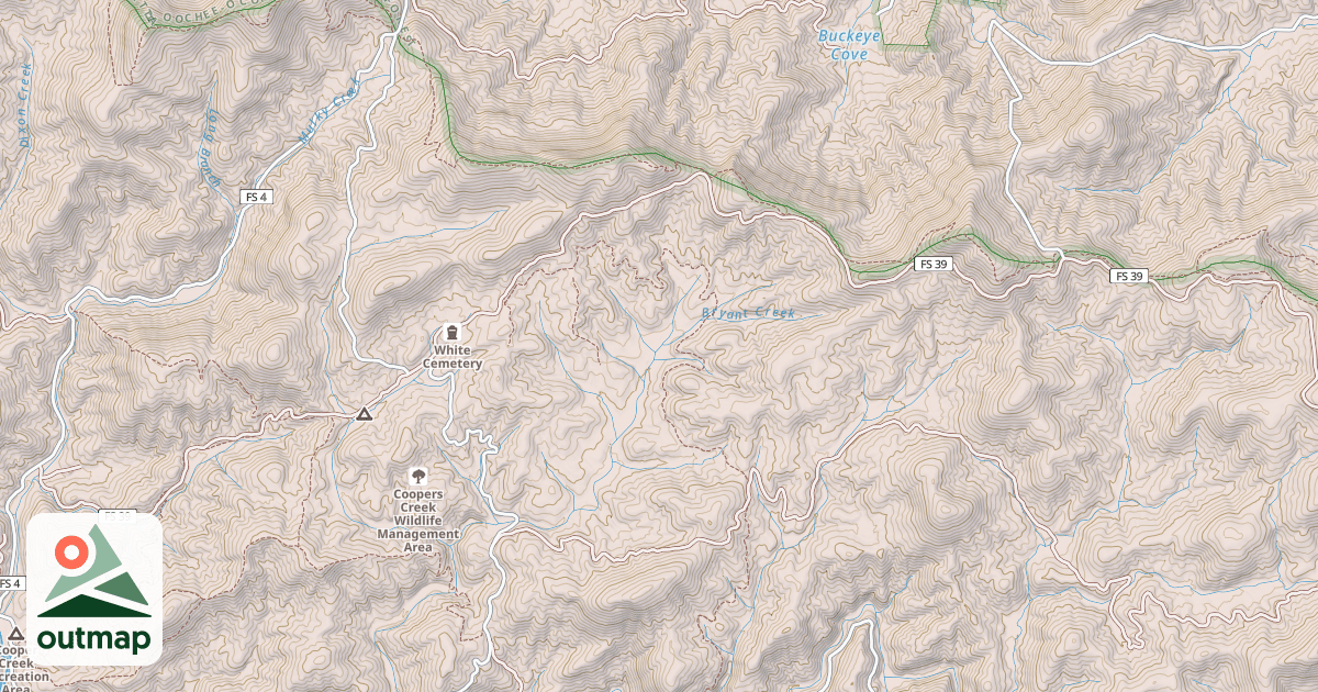Map of DUNCAN RIDGE