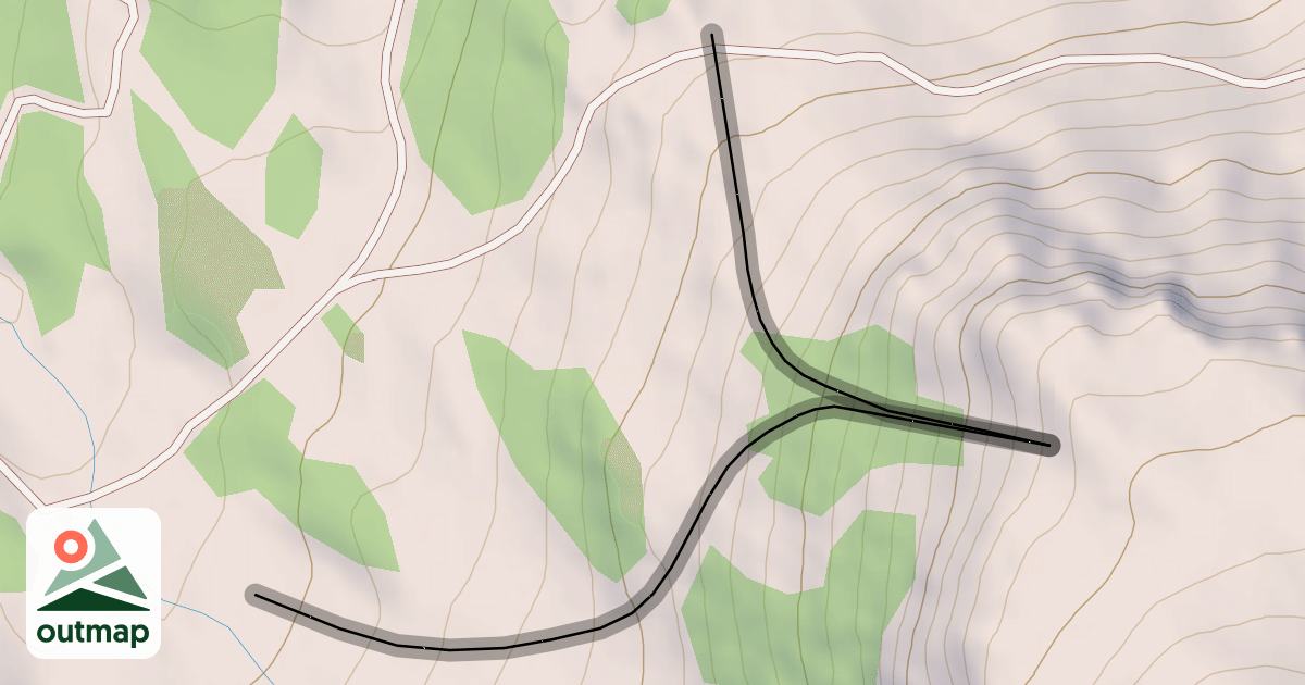 Map of Cougar Chutes
