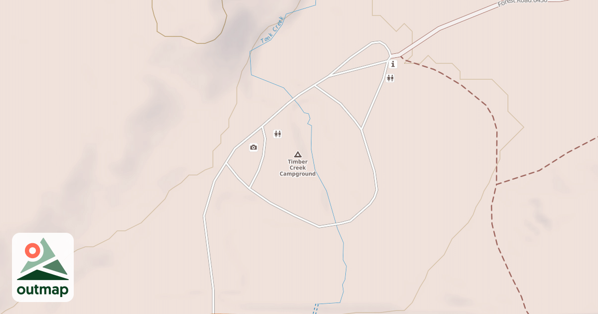 Map of TIMBER CREEK RECREATION AREA