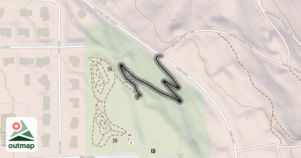 Map of Spring Canyon Trail