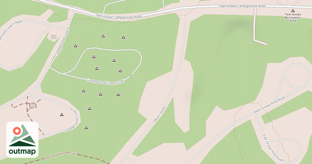 Map of SITE 2-CAVE RUN