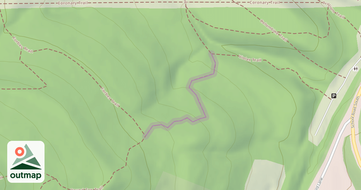 Map of Bloodroot Trail