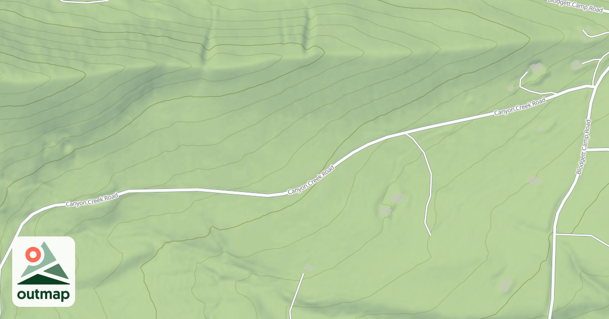 Map of (FDR) CANYON CREEK