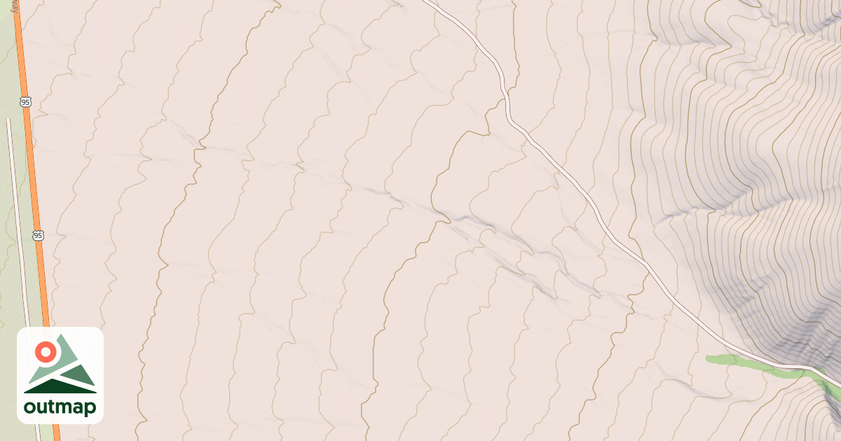 Map of ANDORNO CREEK