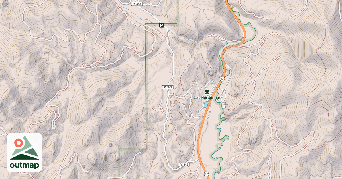 Map of FISH CREEK - LOLO CREEK