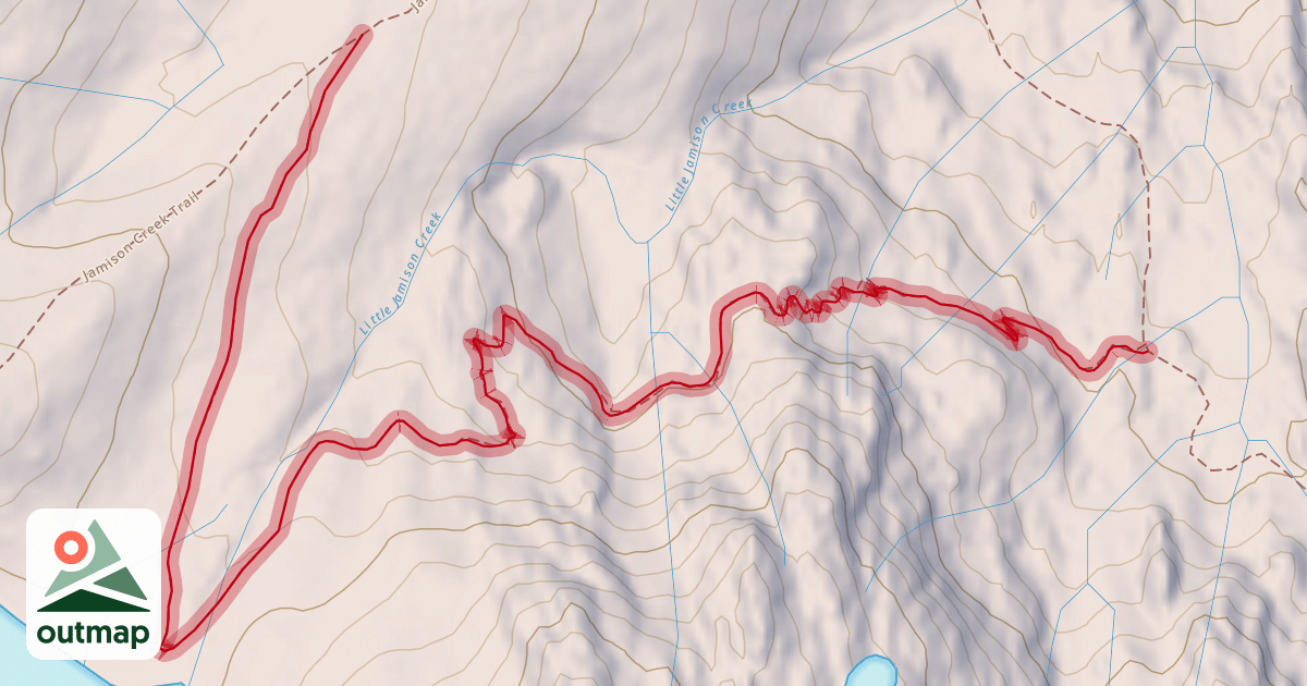 Map of Wades/Jamison Lake Connector
