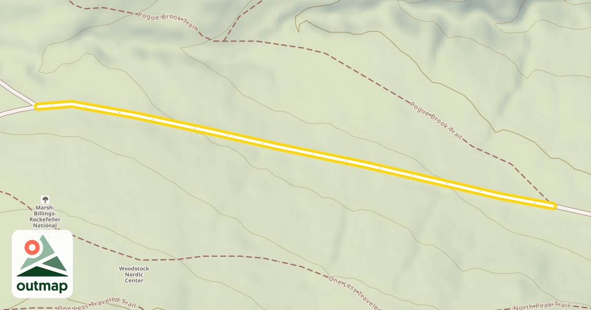 Map of Mountain Road Carriage Path