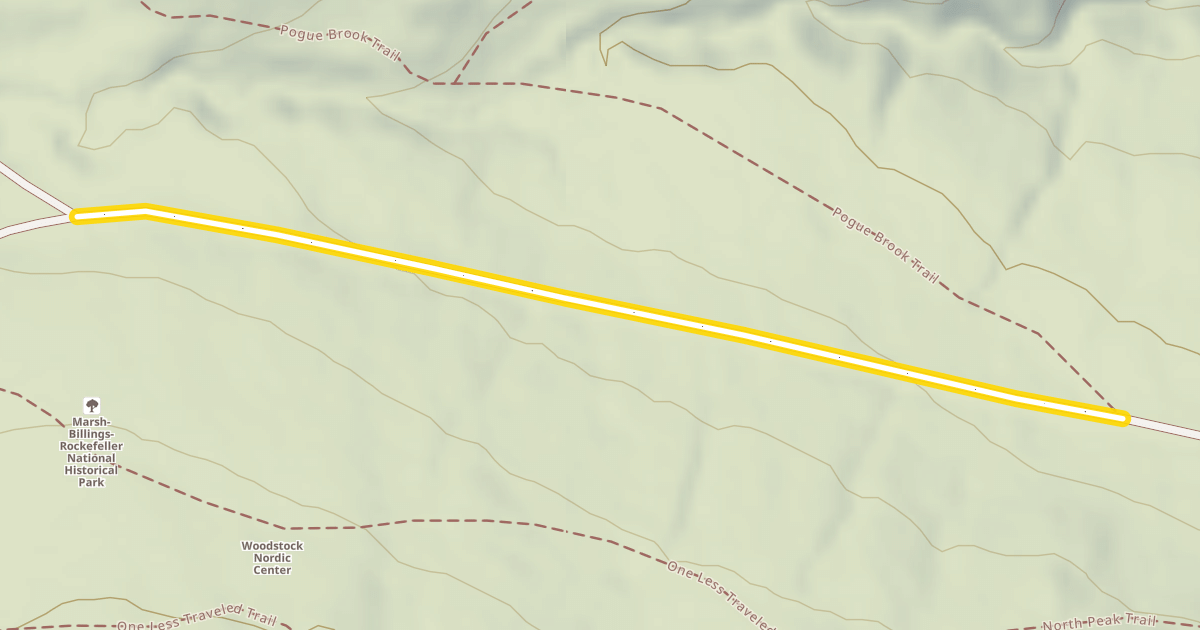 Map preview of Mountain Road Carriage Path