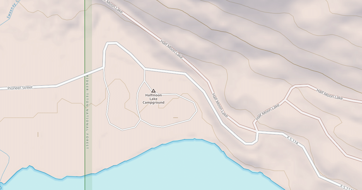 Map preview of HALF MOON LAKE C.G.
