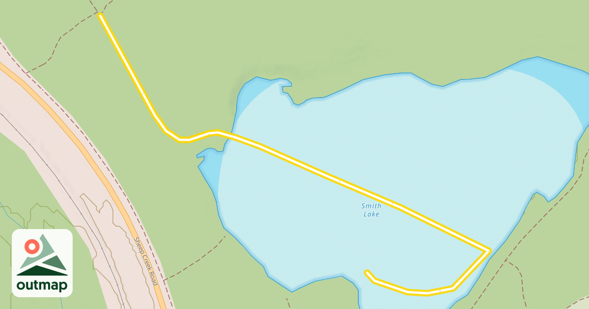 Map of Smith Lake Trail