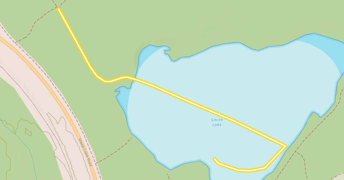 Map preview of Smith Lake Trail